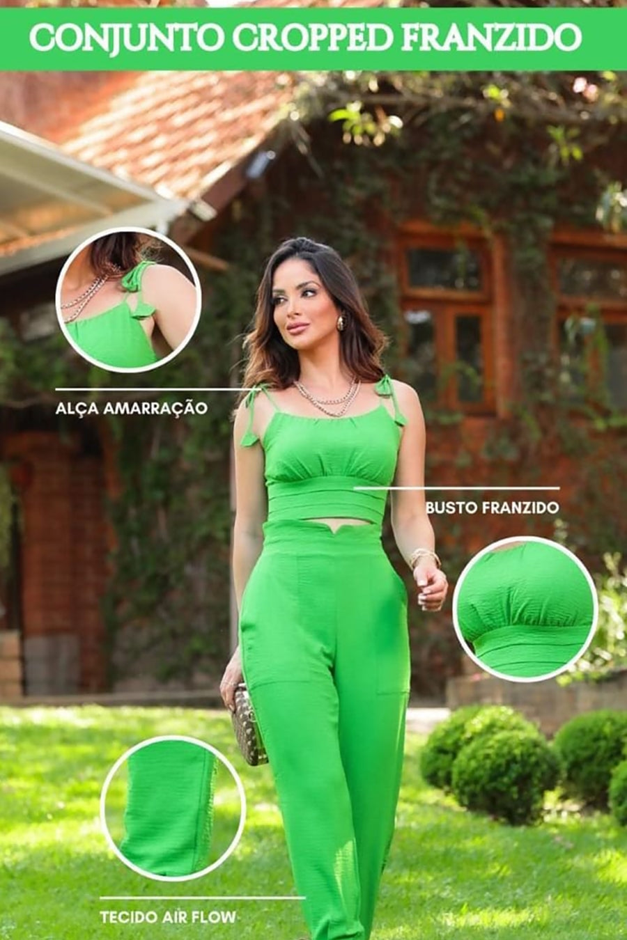 Fruited Bust Cropped Set
