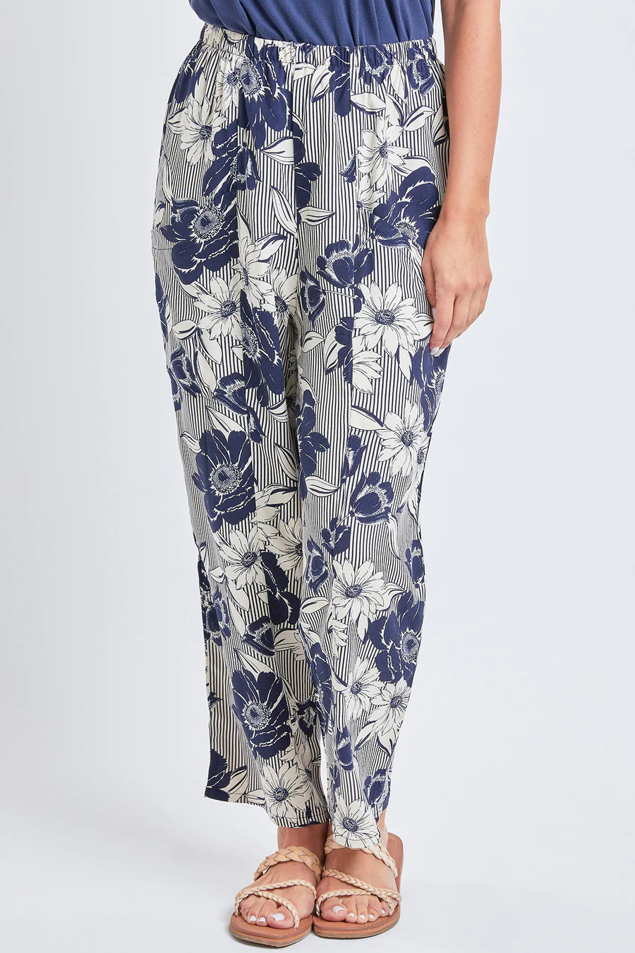 Missy Pull-On Relaxed Rise Pants with Tapered Leg