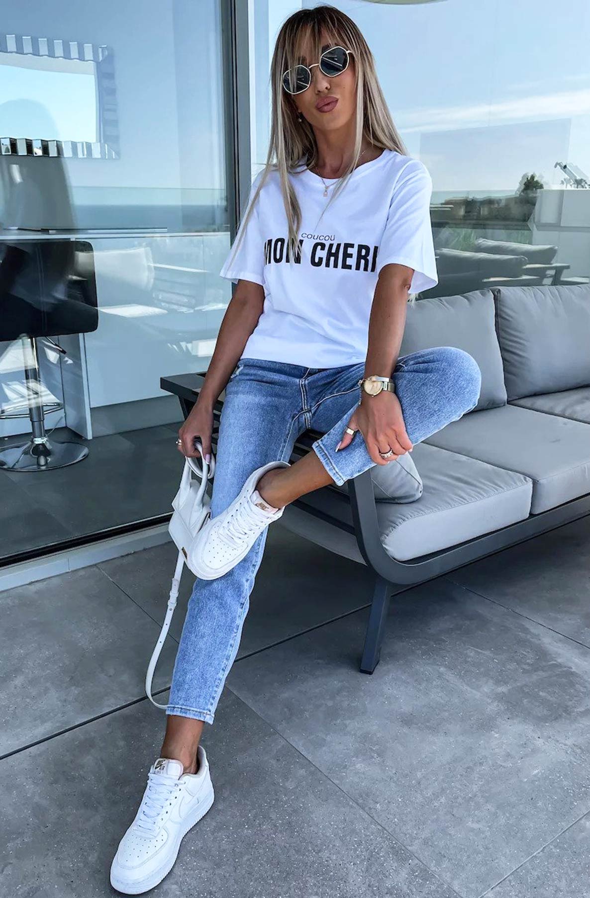'Mon Cheri' Printed T-shirt