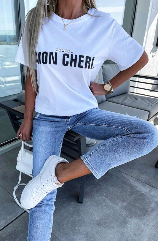 'Mon Cheri' Printed T-shirt