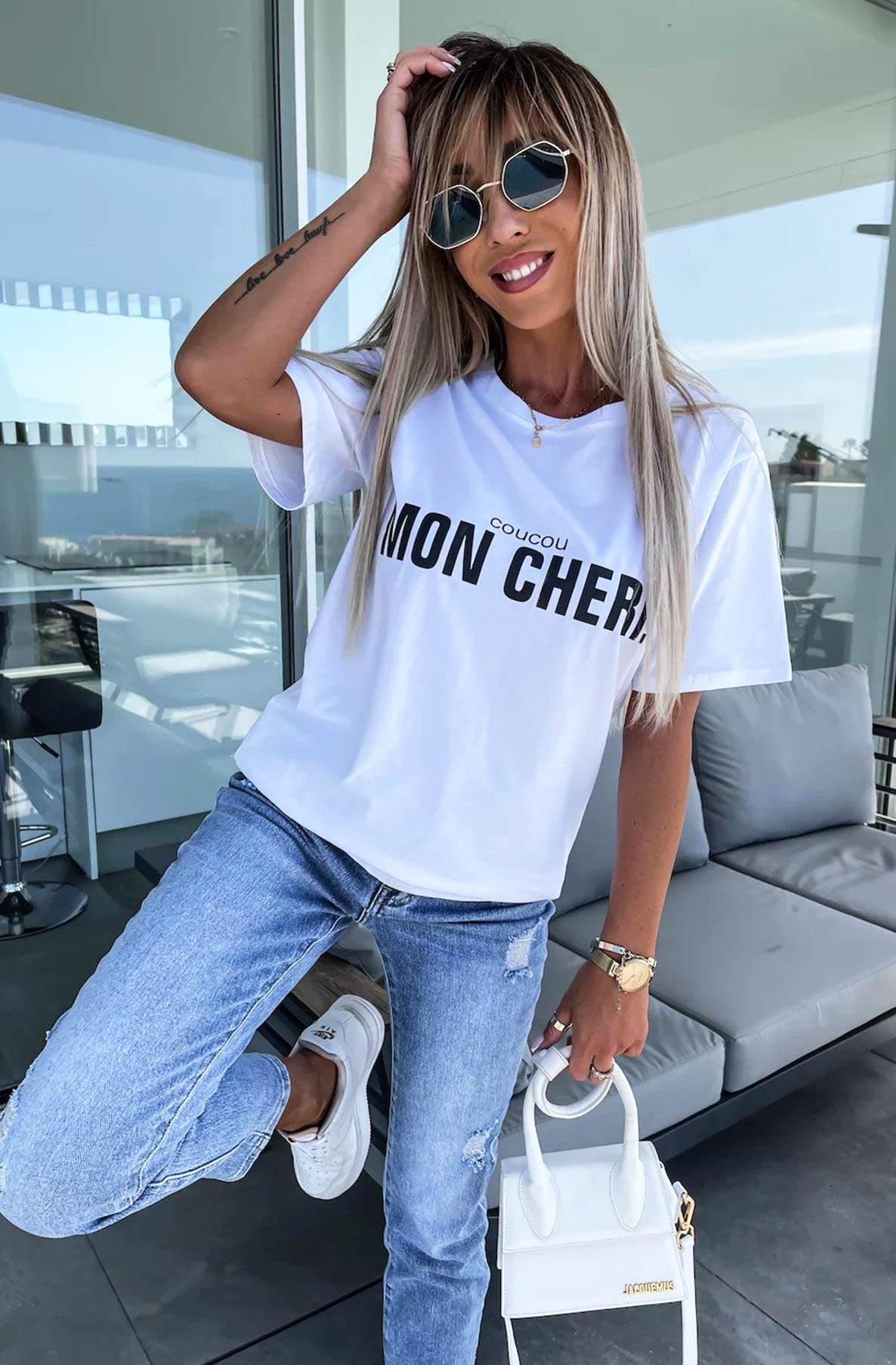 'Mon Cheri' Printed T-shirt